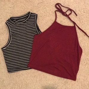 2 crop tops